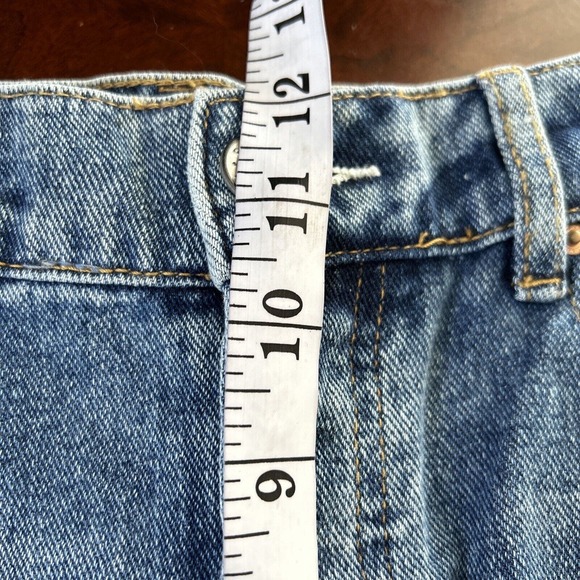 Pacsun Button Fly Distressed Ripped Baggy Jeans Sz 28 Wide Leg Women Raw Hem NWT - Picture 7 of 10